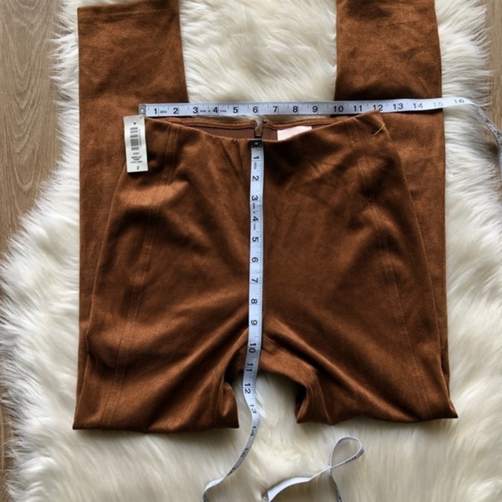 ARITZIA • WILFRED nivelle suede pant in dark camel 2 - Picture 4 of 8